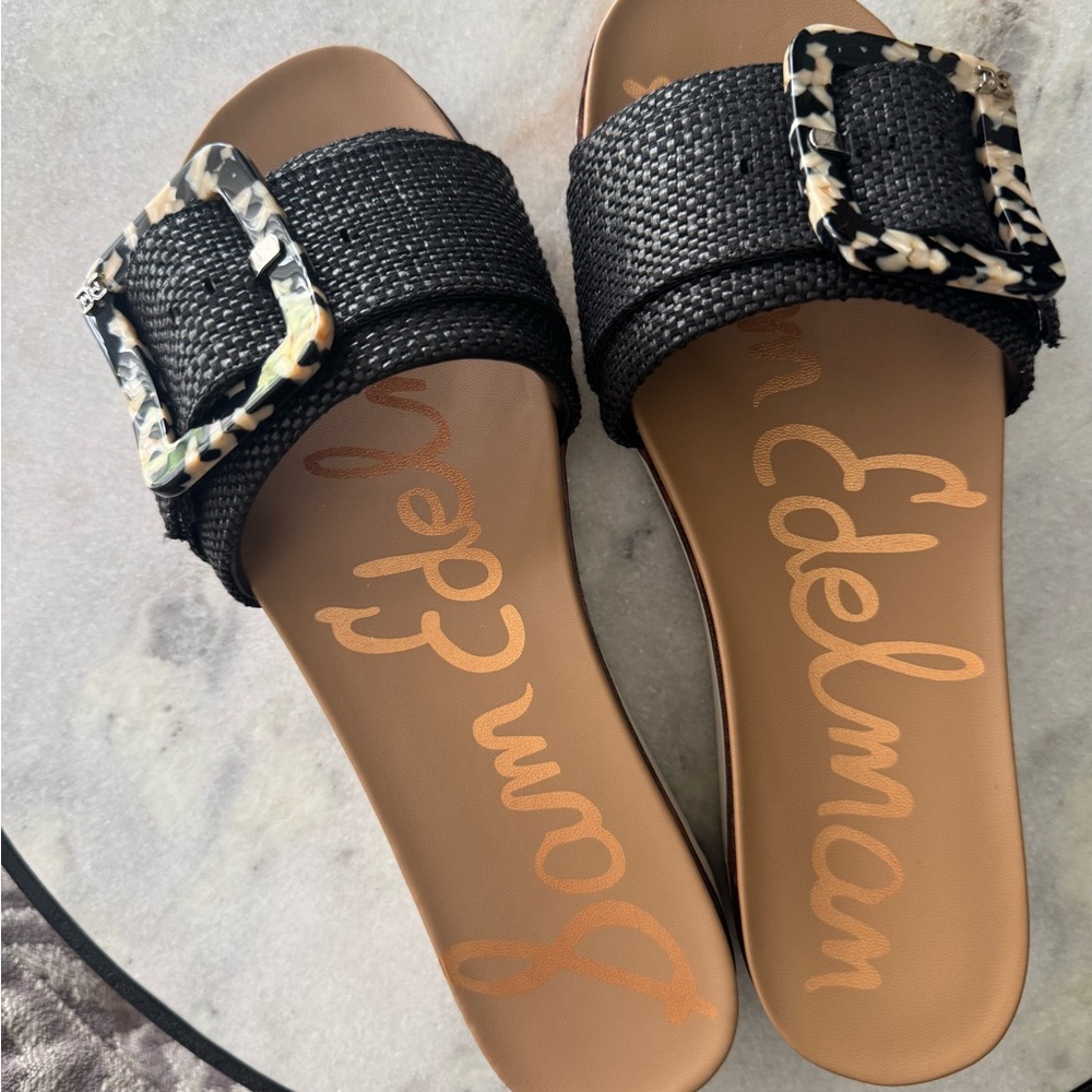 Sam Edelman Black Slide Sandals
